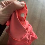 Lululemon  energy ribbed high neck raspberry cream sport bra size 4 Photo 2