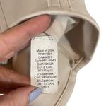 Bailey 44 Cream Cap Short Sleeve Boat Neck Stretch Fitted Blouse Women Sz L Photo 6