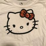 Hello Kitty  White Long Sleeve T-Shirt with Pocket Photo 1