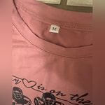 Women’s football mom pink short sleeve shirt Size M Photo 2