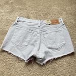 Levi's Levi’s 501 Shorts High Rise‎ Cutoffs Denim 100% Cotton Washed Lilac Size 32 Photo 8