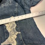 Ralph Lauren  Blue Jean Jacket with Lace Details Photo 7