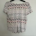 Loft  •Floral Short Sleeve V-
Neck Top, Size Small Photo 4