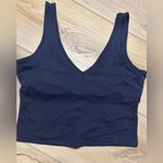 Gap NWT GapFit Navy Longline V Neck Tank Photo 3