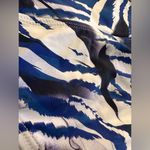 Tahari  Blue and White Zebra Print Bikini Bottom NWT Photo 2