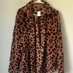 Simply Southern Leopard Print Faux Fur Jacket Sz XL NWT 🟢 Photo 0