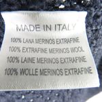 NINO COLOMBO Italy Merino Wool Knit Sweater Navy Blue Small Designer Photo 4