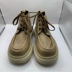 Lori’s MA’91 Women's taupe Leather Made In Italy Lace Up ankle boots 36 US 5.5 Photo 2