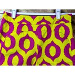 Anthropologie 'Cartonnier' Tailored Remy Shorts Hot Pink Yellow Green sz 4 Photo 7