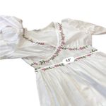 ASOS Violet Romance White Floral Embroidered Dress Size Small Photo 6