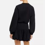 Anthropologie  NWT Sundays Gemma Pearl Embellished Black Mini Dress Medium Photo 3