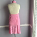 Pink open front draped halter vest beach coverup Size undefined Photo 3