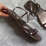 H by Halston Ethereal Metallic Silver Strappy Sandals Photo 5