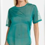 WOLFORD Sheer Tulle Mesh Short Sleeve T Photo 0