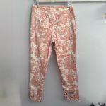 Elie Tahari Elie‎ Tahari Women's Toile Print Pants – Size 10 – Pink & White Stretch Cotton Photo 6