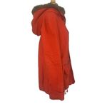 Anthropologie  DAUGHTERS OF THE LIBERATION Pintuck Faux Fur Hooded Parka Size L Photo 5