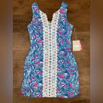NEW Lilly Pulitzer for Target 20th Anniversary My Fans Paisley Shift Dress Pink Size 4 Photo 7