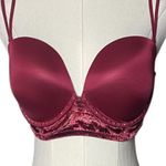 Victoria's Secret  Dream Angel
Push-Up Elegant Burgundy Velvet Bra
36DD Photo 3
