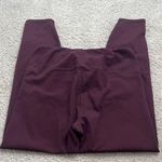 Active Life Plum Purple Leggings with back Lace up Detail Photo 1