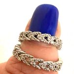 Trendy adjustable silver knuckle ring. NWOT. Photo 5