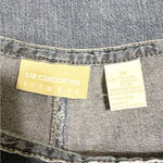 Liz Claiborne  Cotton Zipper Tie Sides Faux Wrap Denim Jean Skort Shorts Photo 4