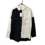 Elan  Black & White Distressed Color block
Jacket/Shirt(Size Small) Photo 3