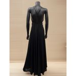 Lulus  Black Maxi Dress M Criss Cross Back Formal Evening Gown‎ Polyester Photo 1
