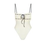 Free People X BABEN NWT Antoinette One Piece in Creme & Black Size Medium Photo 2