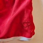 OP Red Women's Athletic Shorts with White Trim Photo 5