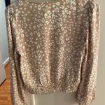 Olive & Oak Leopard Print Long Sleeve Blouse Photo 3