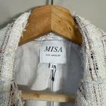 MISA Los Angeles Penny Tweed Blazer Jacket Women's XS Winter White Career NWT Photo 9
