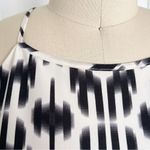 Marie France Van Damme • silk halter maxi dress cream black silk ikat print Size 14 Photo 8
