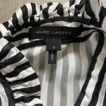 Marc Jacobs  Women’s Long Sleeve Pleated Dress Black and White Stripes Size 0 Photo 7