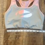 Nike Women’s Racerback Athletic Padded Sports Bra Pink and Gray Size Medium Photo 4