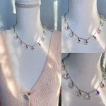 Dolls Kill Elegant Multicolor Crystal Necklace Photo 1