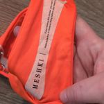 Meshki  Swim Orange Carly Brazilian Swim Bottom Size Small Photo 4