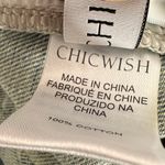 Chicwish  Rhinestone Embellished Jeans Wide Leg Baggy Minimalist Relaxed Blue XS Photo 11