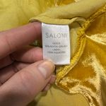 SALONI Fabienne yellow semi sheer velvet Gown size 4 Photo 7