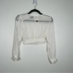 Urban Outfitters Cropped Long Sleeve Dainty Blouse Sz XS Photo 4