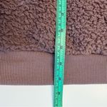 American Eagle  AE Sherpa Teddy Hoodie Medium Plum Purple Cozy Lightweight Soft Photo 7