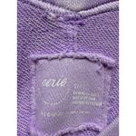 Aerie  Wonde V-Neck Sweatshirt Women Sz S‎ Purple Oversized Slouchy Smiley Boho Photo 3
