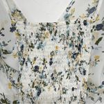 Abercrombie & Fitch  White Floral Puff Sleeve Cinched Bust Blouse Womens Small Photo 4