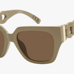 Steve Madden ‘Andea Beige Chain Detail Sunglasses Photo 0