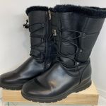 Khombu  Bungee Women's Insulated Waterproof Black Leather Boots Size 9 Photo 2