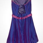 Kiki Vintage Y2K Iridescent Dress Tulle Lace-Up Corset Strapless Prom Dance Party Bow Photo 1