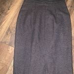 Burberry Vintage  plaid brown skirt size 2 $240 made in Italy fall casual tweed Photo 5