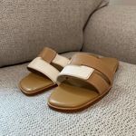 Tuckernuck NEW Cognac and White Leather Muse Sandals Size 8 Photo 2