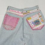 Vtg Get Used By Elie High Waisted Jeans-Size 30-Pastel-Streetwear-Hip Hop-1992 Photo 8