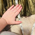 Banana Republic  Gold Metalic Highwaist Long A Line Skirt Photo 4