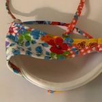 Recco Size Small Floral Brazilian Bikini Top. New Without Tags. Red Photo 4